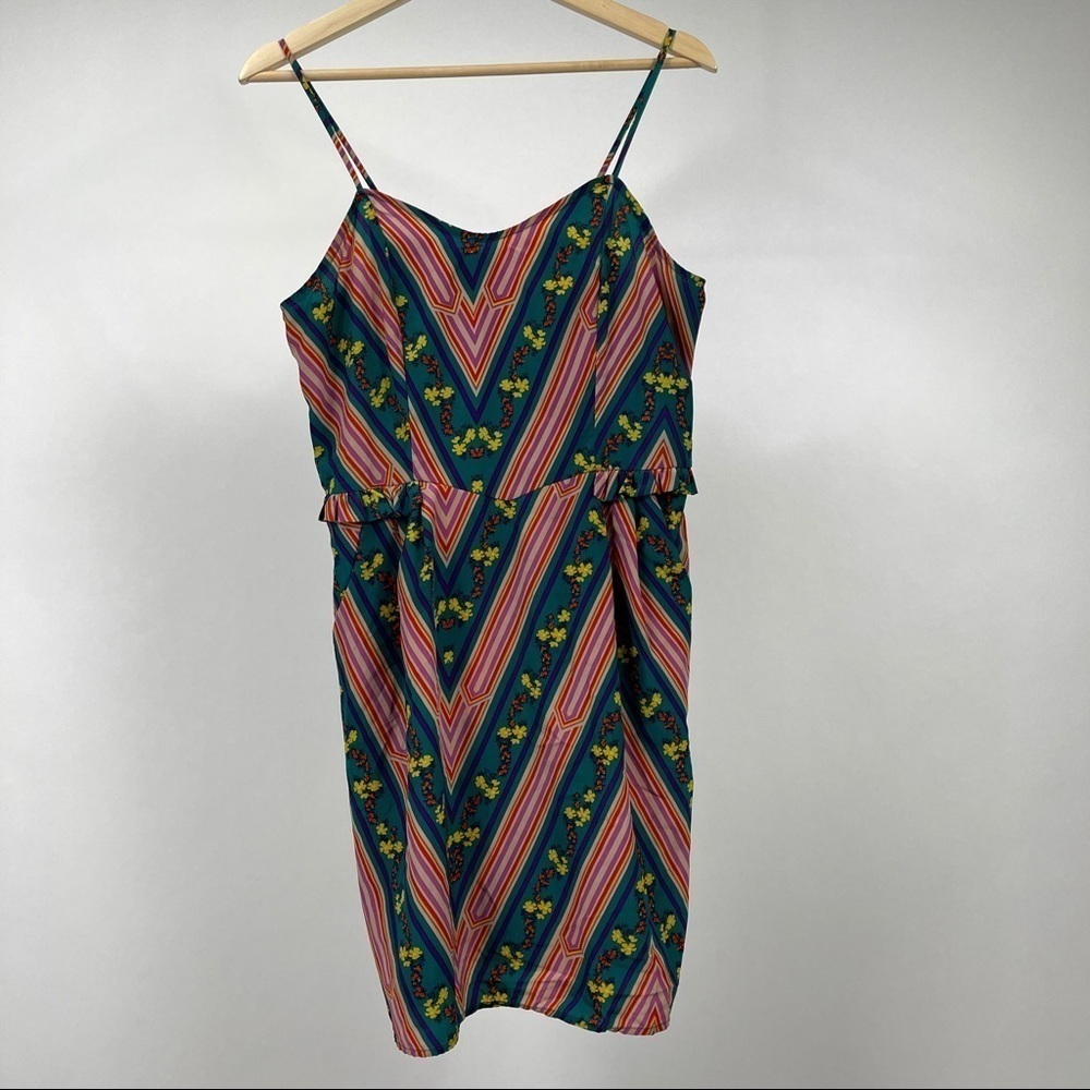 Xhilaration Floral Stripe Pocket Mini L